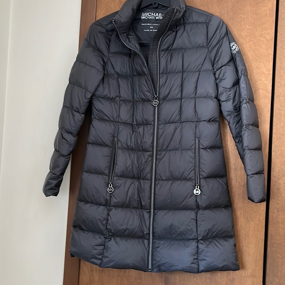 Michael kors packable down coat.